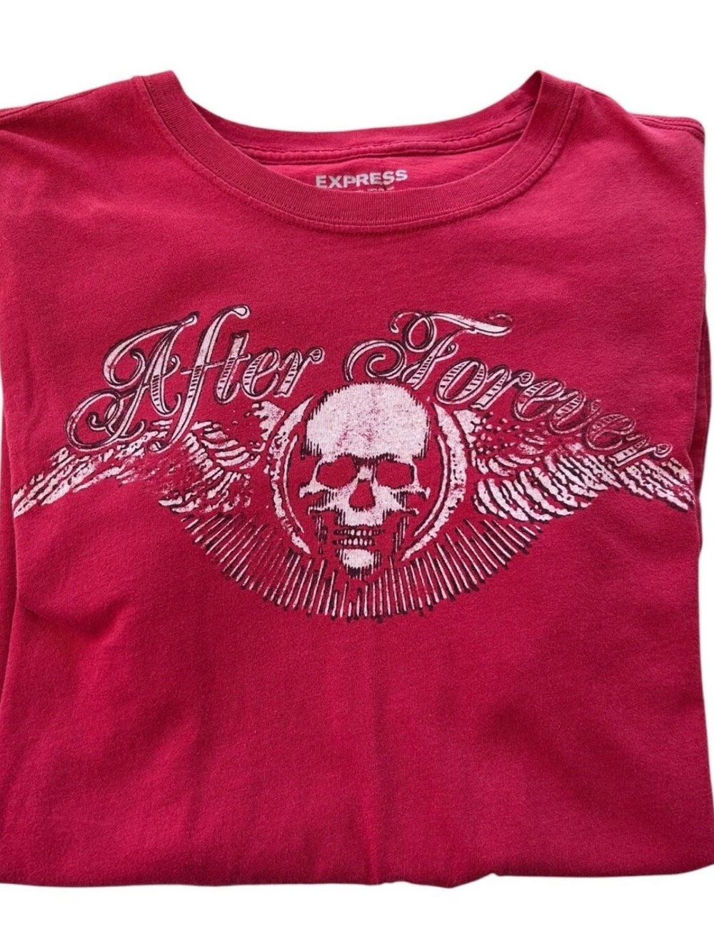 Express After Forever Red Graphic T-Shirt